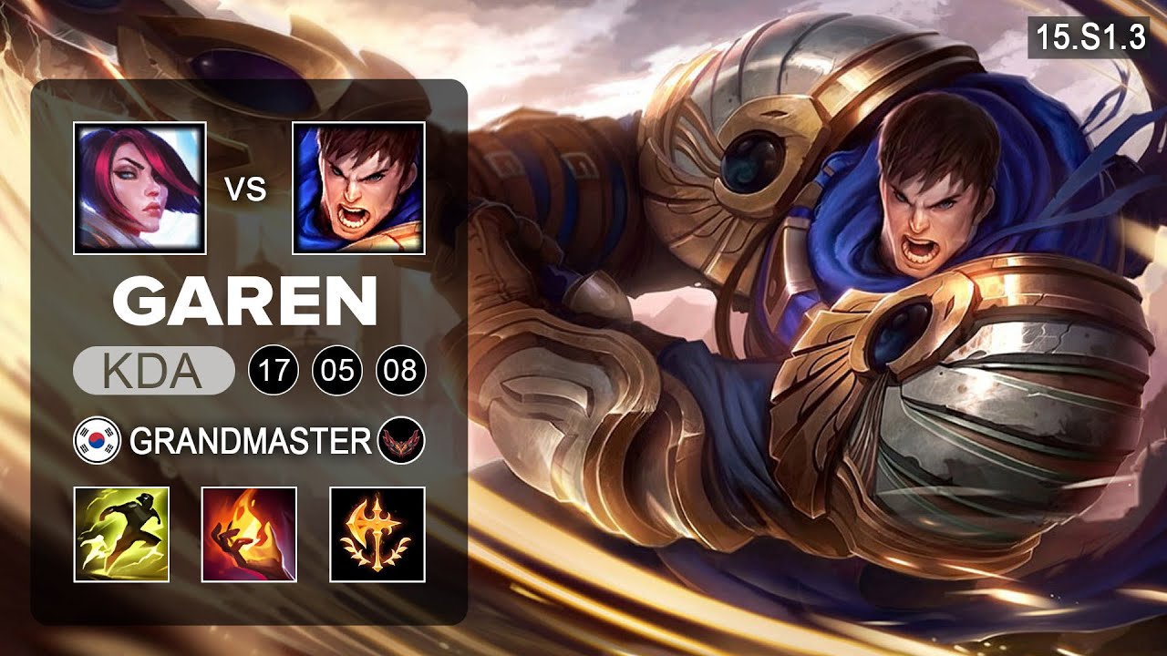 Garen vs Fiora Top - KR Grandmaster - Patch 15.S1.3 Season 15