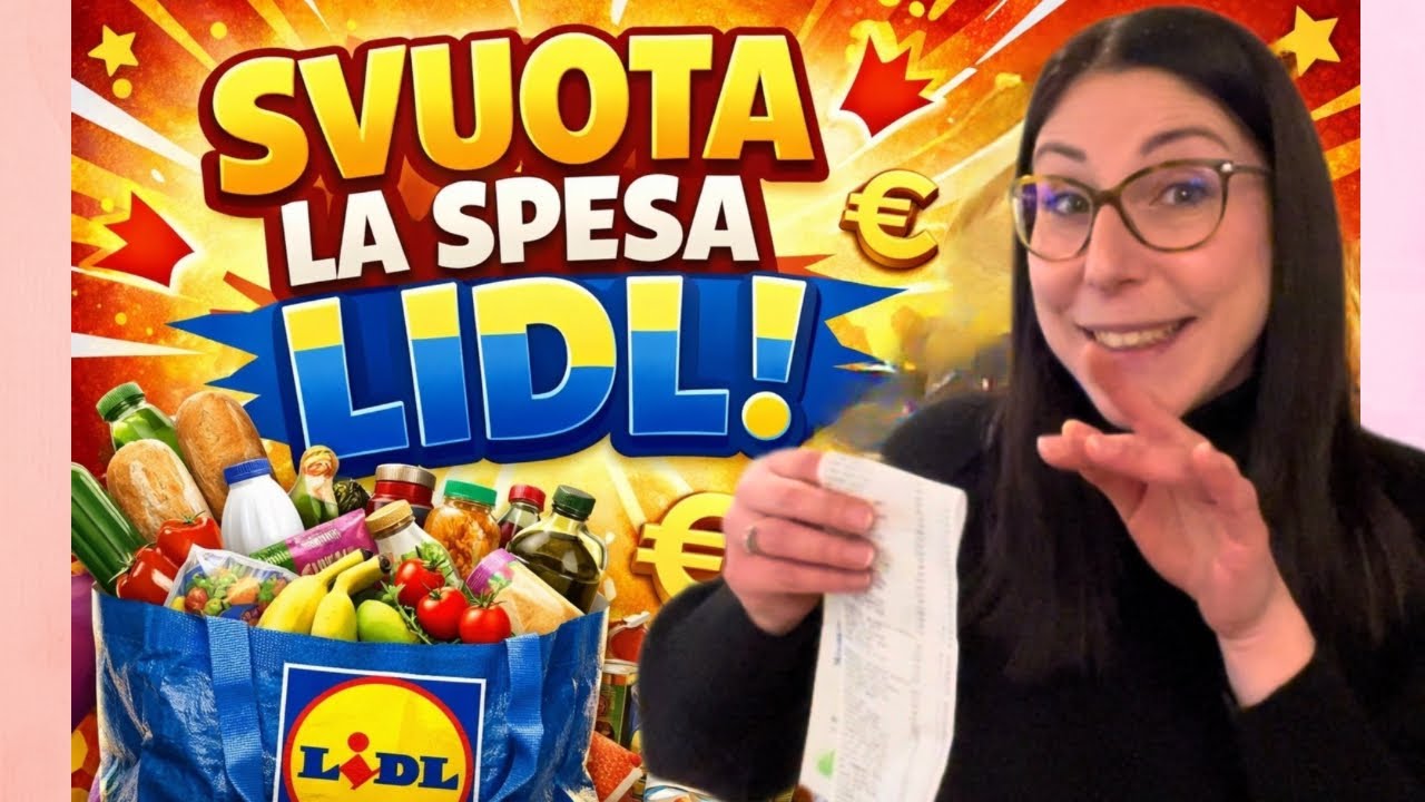 SUPER MEGA SVUOTA LA SPESA LIDL🛒Tante idee ricette per il cenone di Natale 🎄 