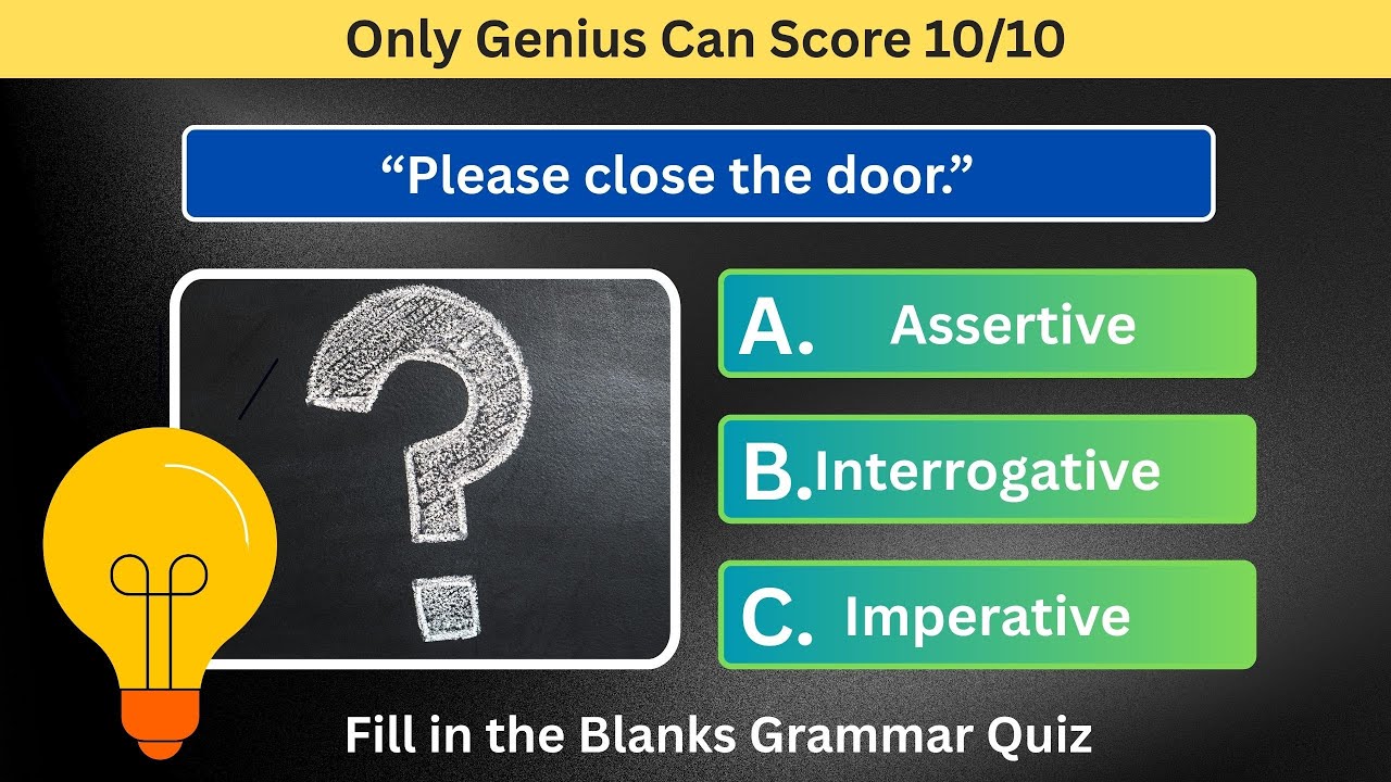 Can You Score 10/10? | English Grammar Quiz I Test Your Grammar I