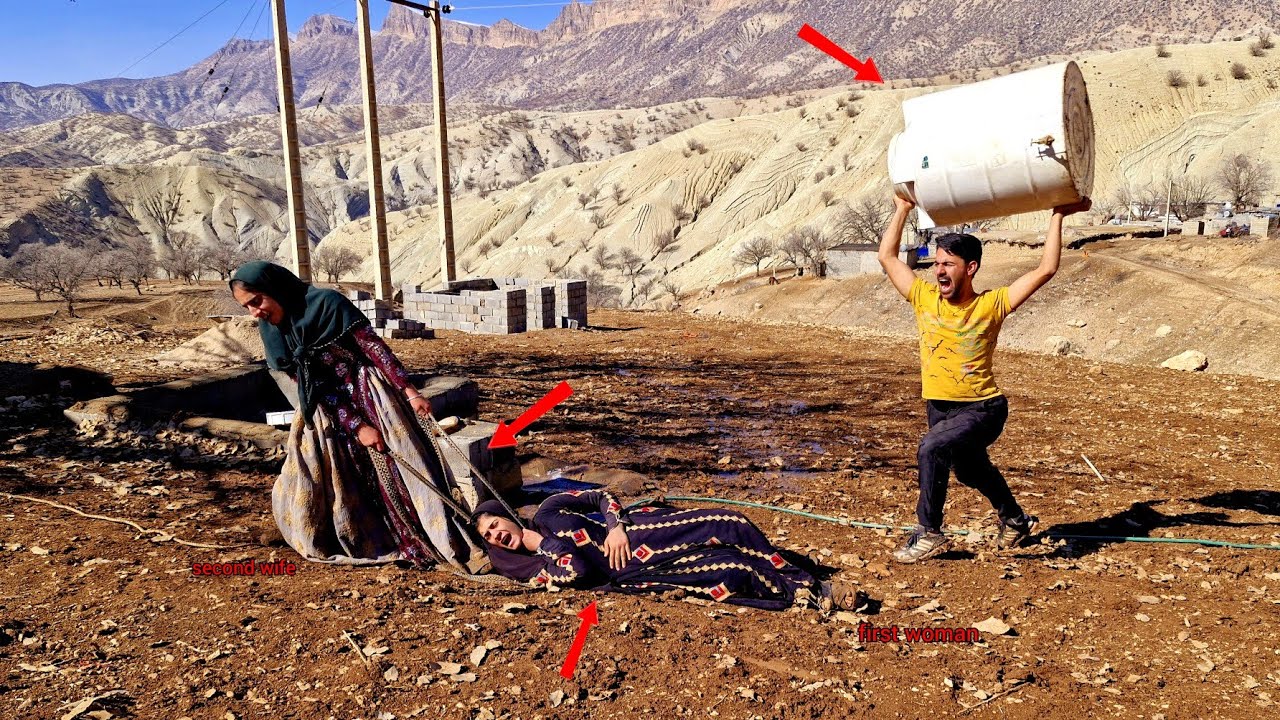 The brutal act of the evil second wife to destroy the pregnant first wife