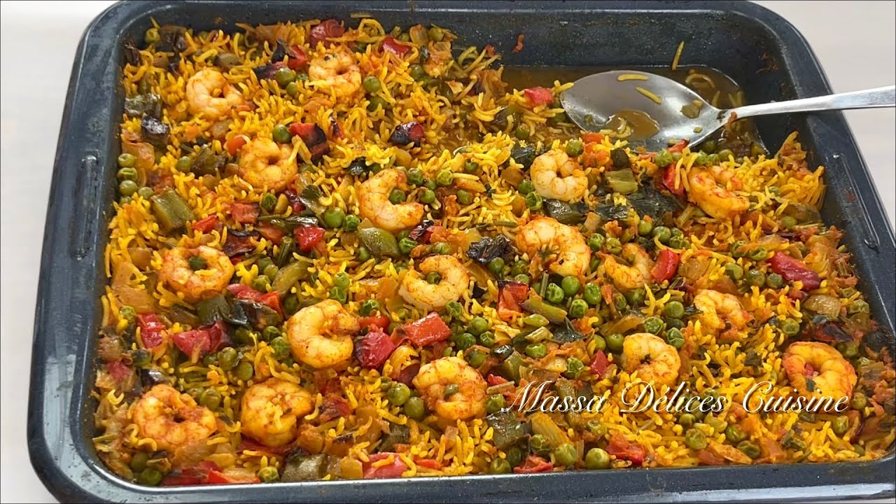 RIZ aux CREVETTES AU FOUR, RECETTE au Goût Unique 