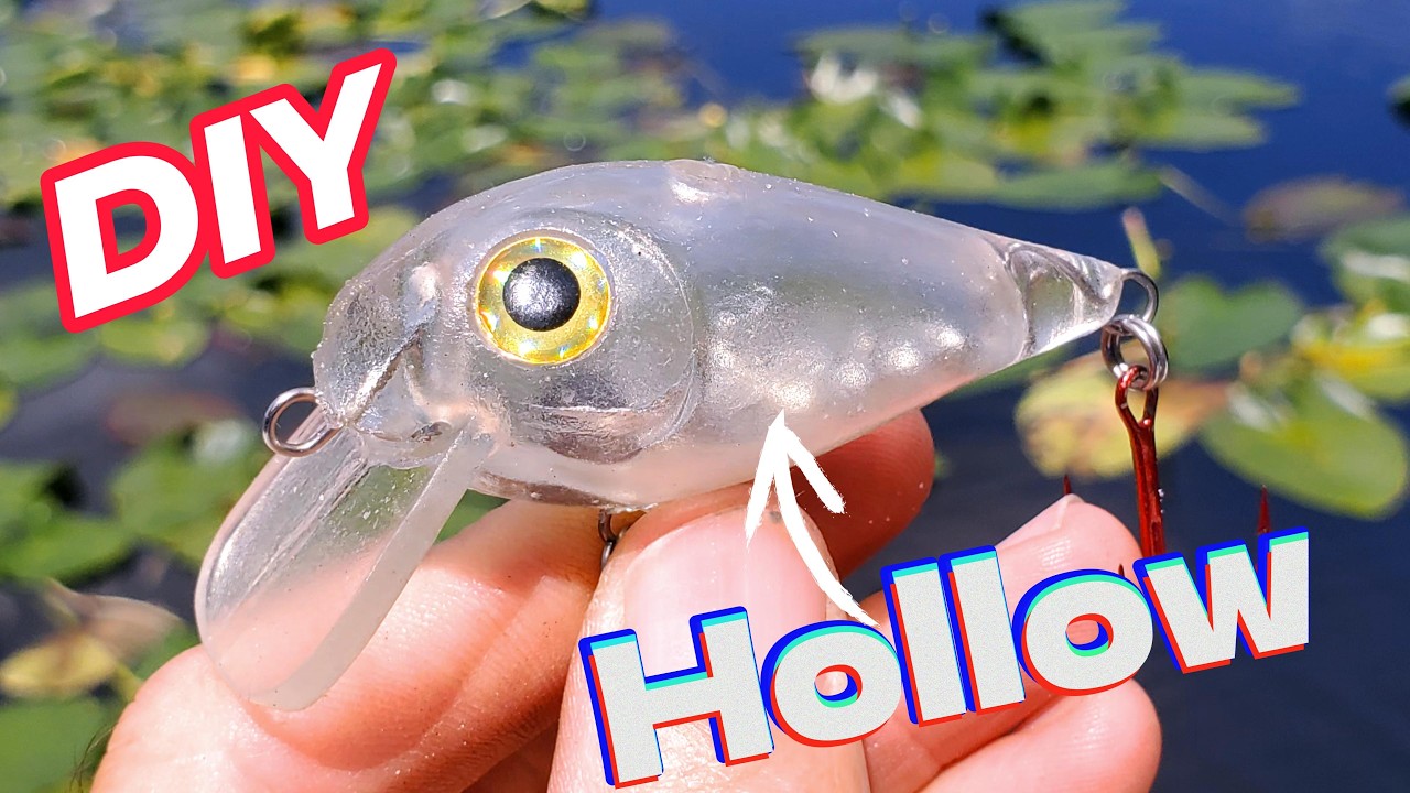 How I Made Hollow Fishing Lures That Look Factory-Made (DIY Roto-Molding Machine!) #LureBuilding