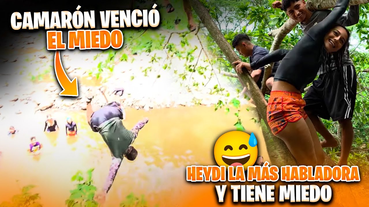 Camarón logró hacer este clavado extremo pero miren Heydi por habladora lo que le paso