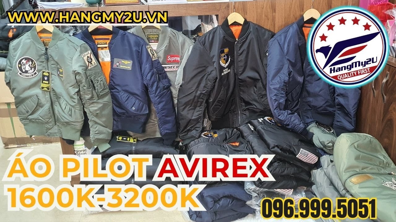 11.1.2024 ÁO PILOT AVIREX SIÊU ĐẸP | SHOP HÀNG MỸ 2U