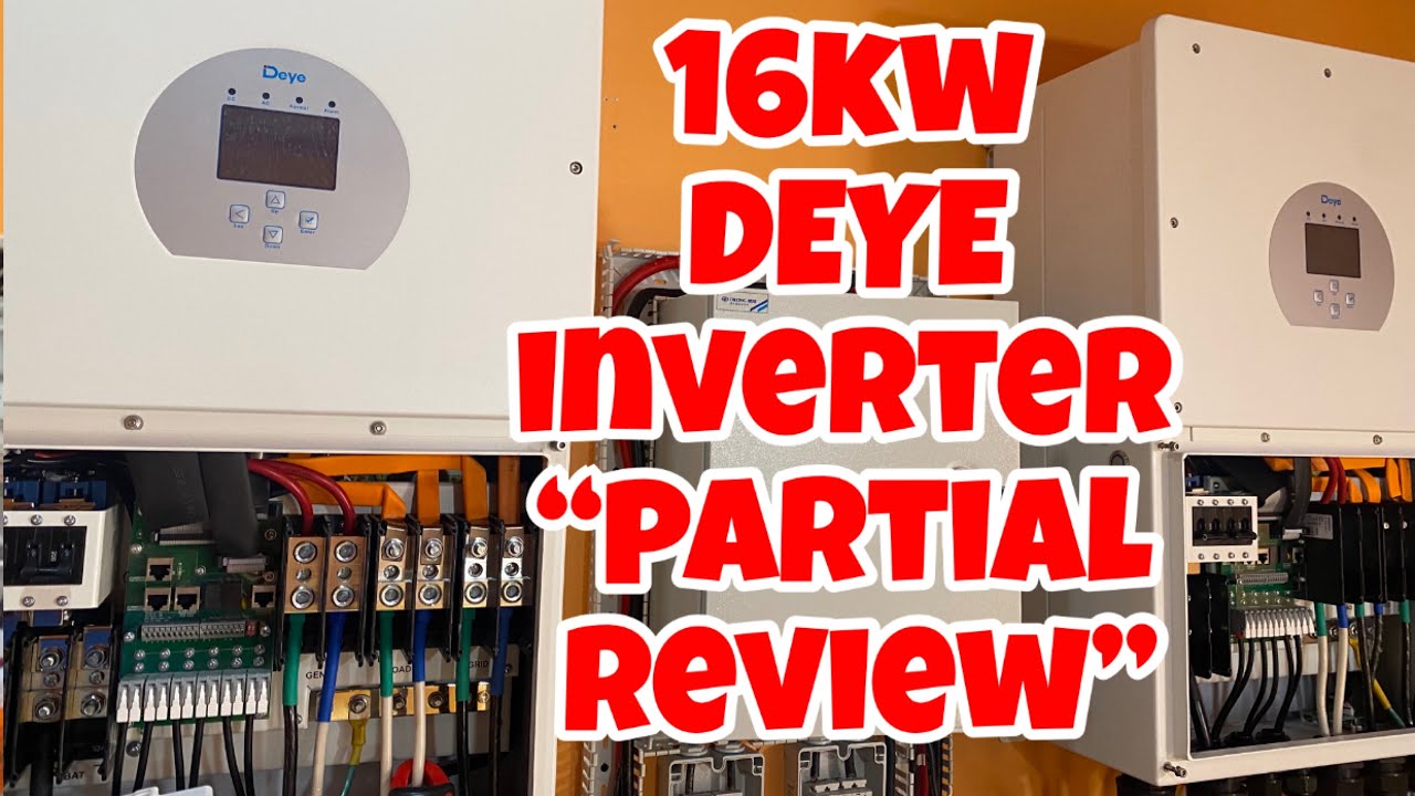 Partial review of 16kw DEYE HYBRID SOLAR POWER INVERTER!  2pcs inverter, parallel connection.