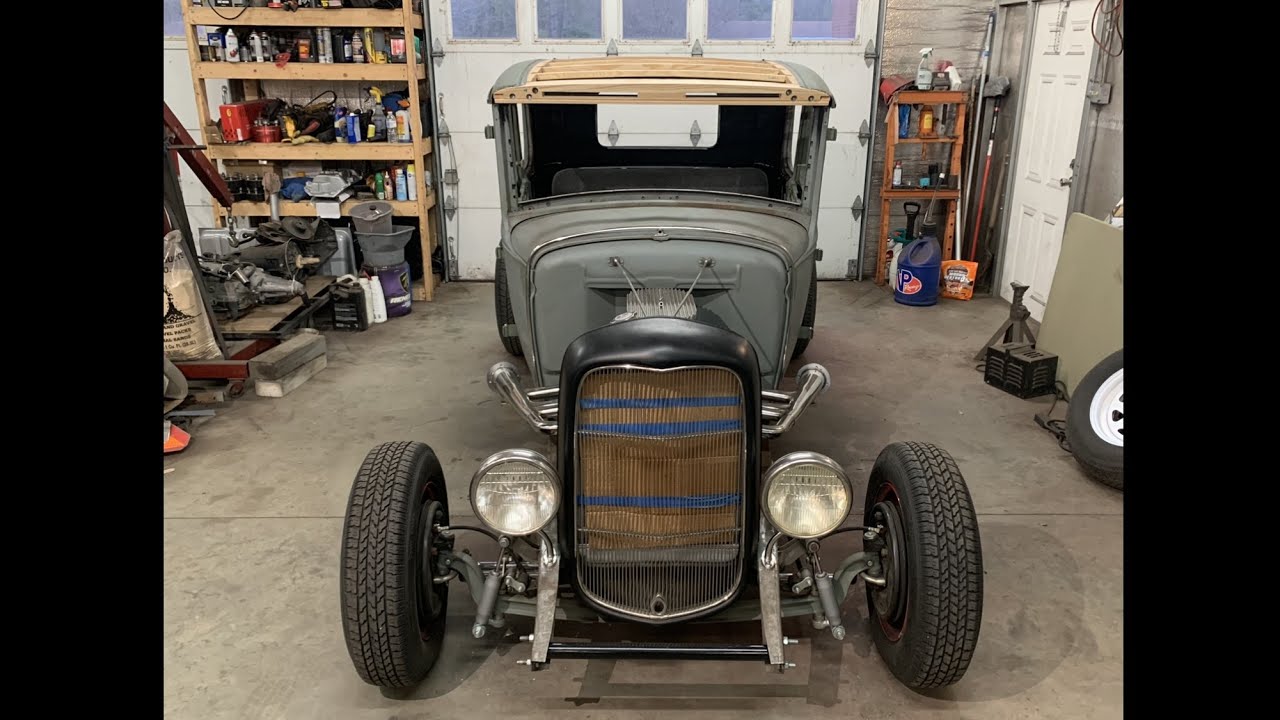 Model A Coupe Hot Rod Build Pt.42  Top Wood Kit Installed !