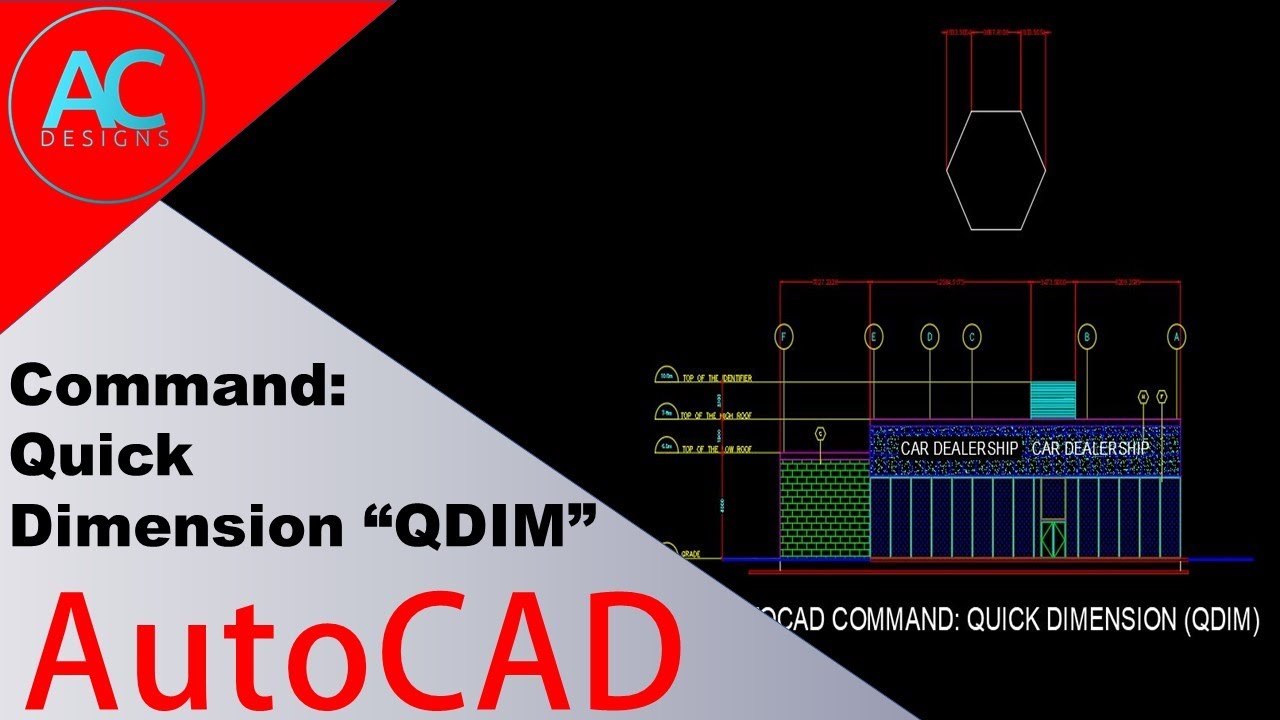 AutoCAD Command: Quick Dimension (QDIM) | AutoCAD Tutorial | Tips and Tricks