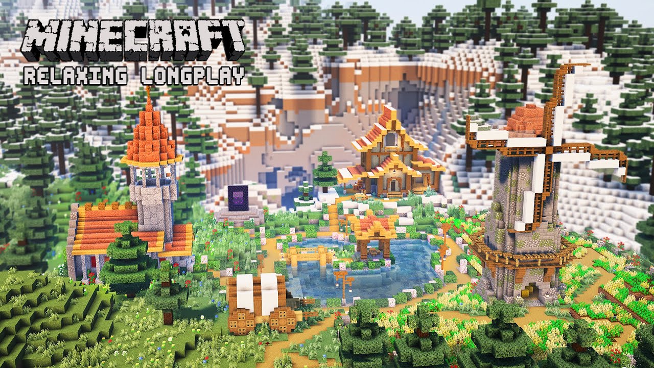 We Survived 100 Days Building a Cozy Farm - Minecraft Relaxing Longplay (No Commentary)