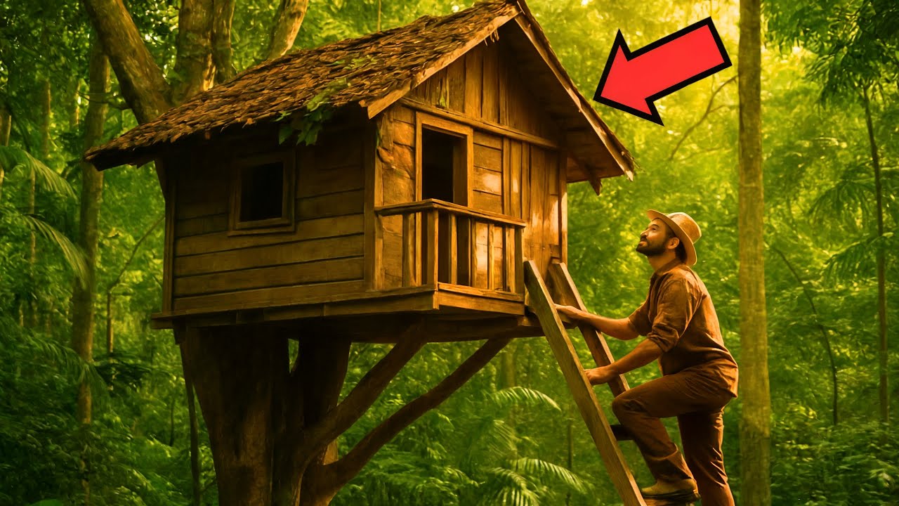 UN FERMIER DÉCOUVRE UNE MAISON CACHÉE DANS LES ARBRES… CE QU'IL Y A DEDANS CHANGE TOUT