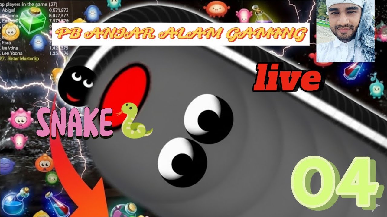 Worms zone io live #wormsgaming #wormszoneplayer #snake #tranding #youtubeshorts❤PB Anjar episode 04