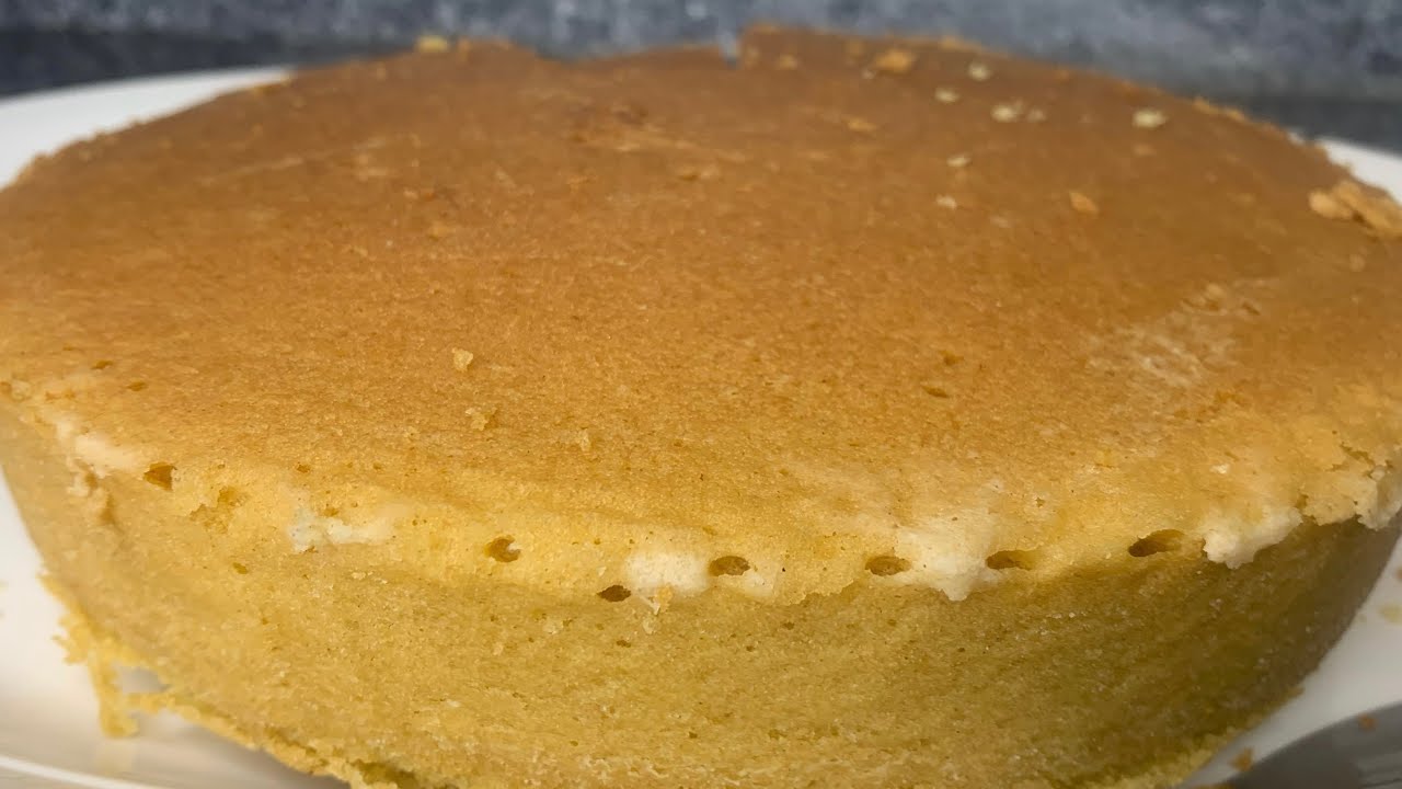 How To Make Soft & Fluffy Vanilla Cake Without a Mixer | Easy Beginner Recipe 