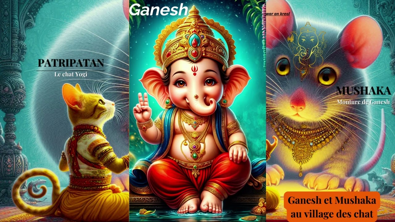 Ganesh et Mushaka au village des chats