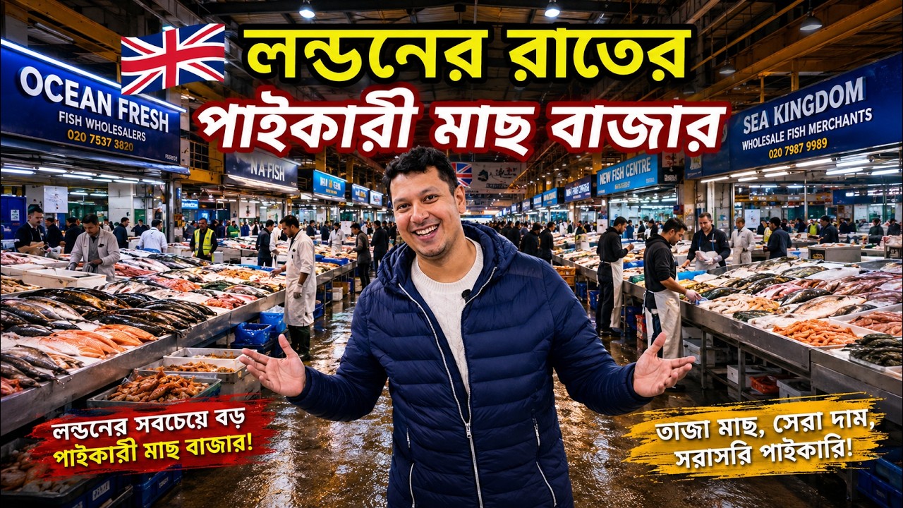 ইউরোপের সবচেয়ে বড় সি-ফুড মার্কেটের ভেতরের অবিশ্বাস্য দৃশ্য! 🦐🐟| Largest Sea Food Market in Europe.