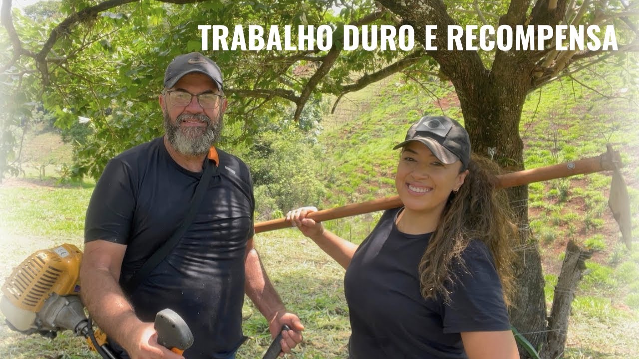 COME&Ccedil;ANDO UM S&Iacute;TIO DO ZERO | TRABALHO NA RO&Ccedil;A, MUITA CHUVA E COMIDA NO FOG&Atilde;O A LENHA 🌧️🍛