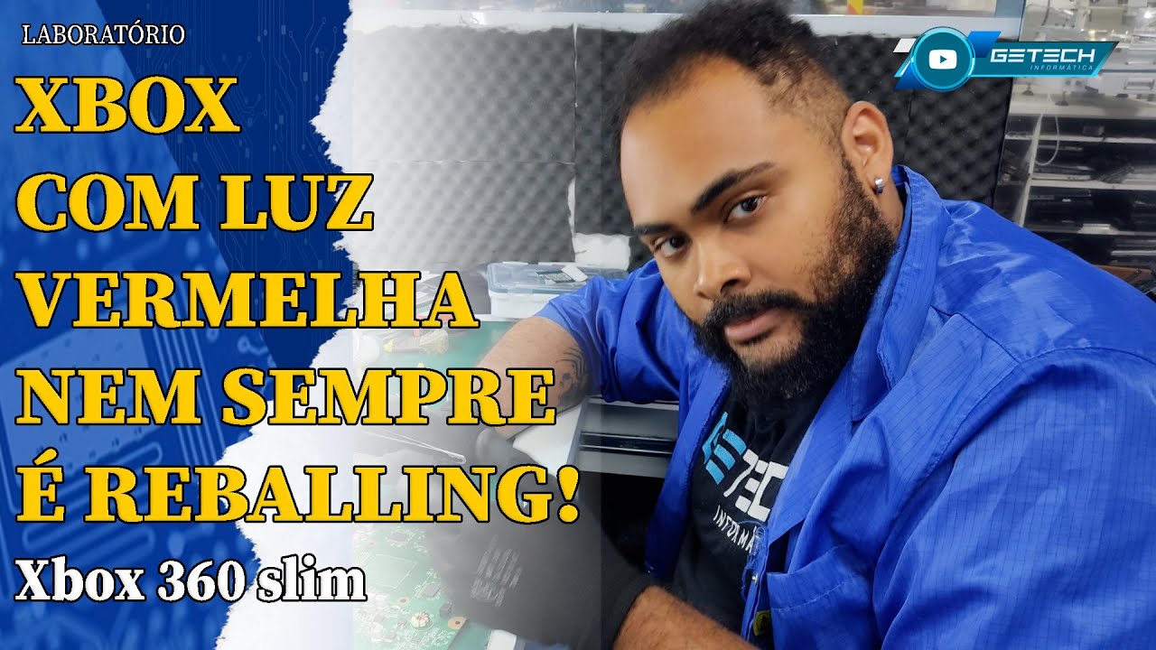 MICROSOFT XBOX 360 SLIM COM ERRO E 82, MAS NÃO É DEFEITO DE REBALLING!