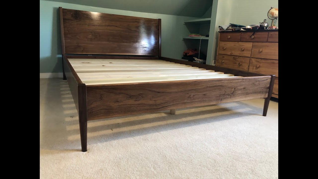 Queen Size Walnut Bed