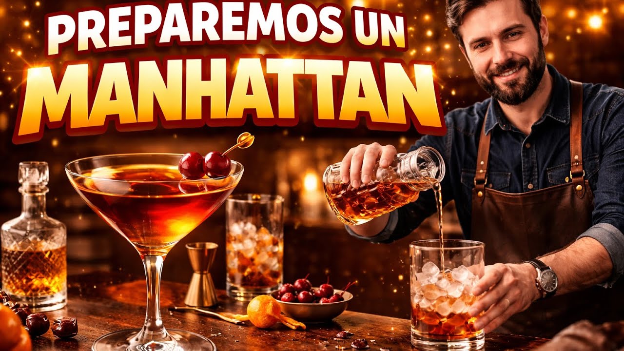 ¿Cómo Preparar un Manhattan? Coctel Clásico