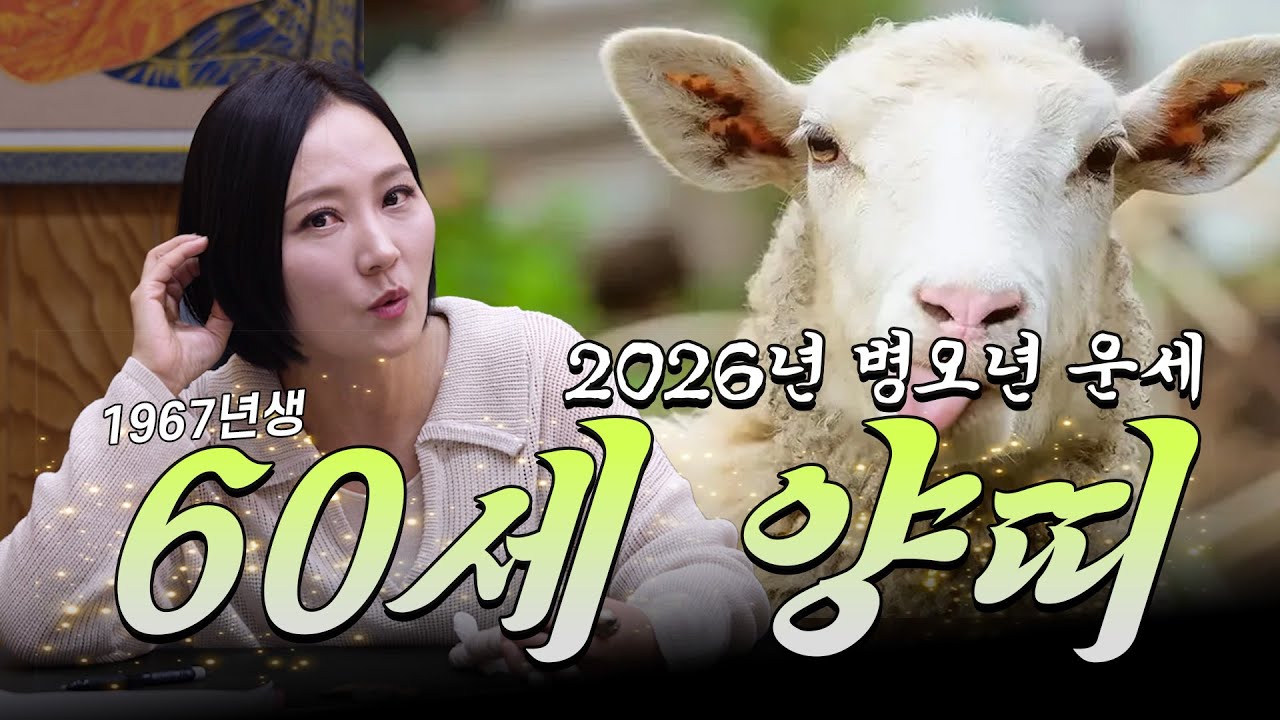 고생끝 행복시작 어깨펴라 #양띠운세  #정미생 60세 2026 신년운세 #금전운 #문서운 #신점