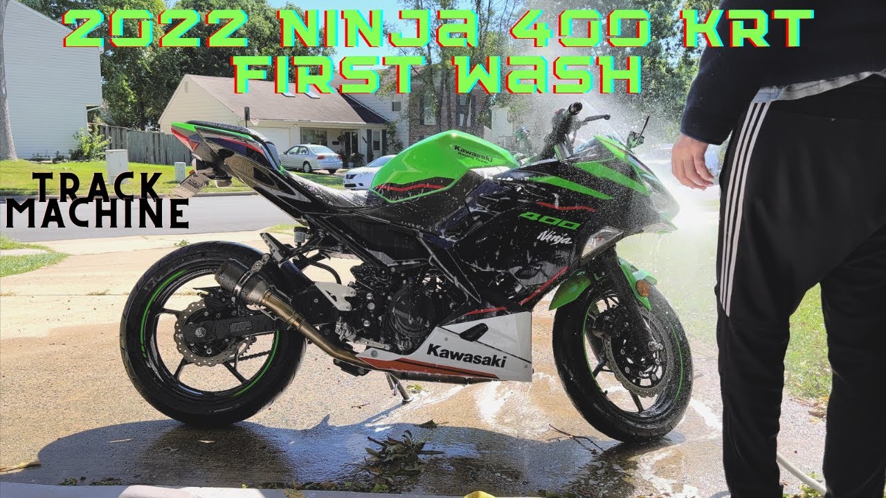 Kawasaki Ninja 400 KRT (2022) First Wash!!