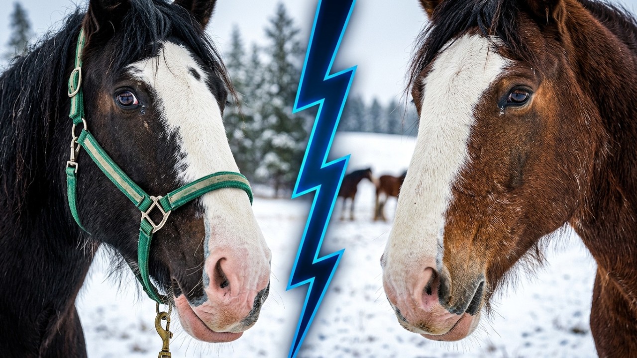 Integrating Our New Clydesdale Into the Herd (Snow at the Ranch!) | Life at the Outpost Ep. 2