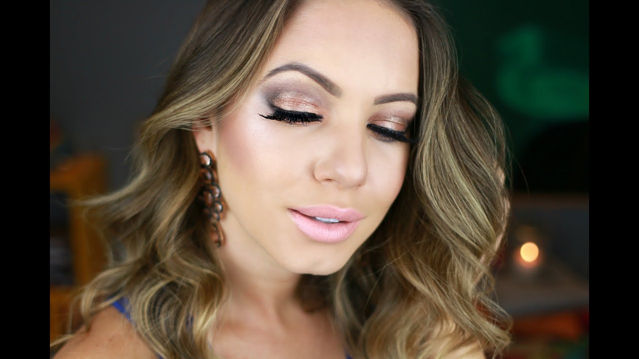 Tutorial de Maquiagem Festa | Pêssego e Cobre por Juliana Goes