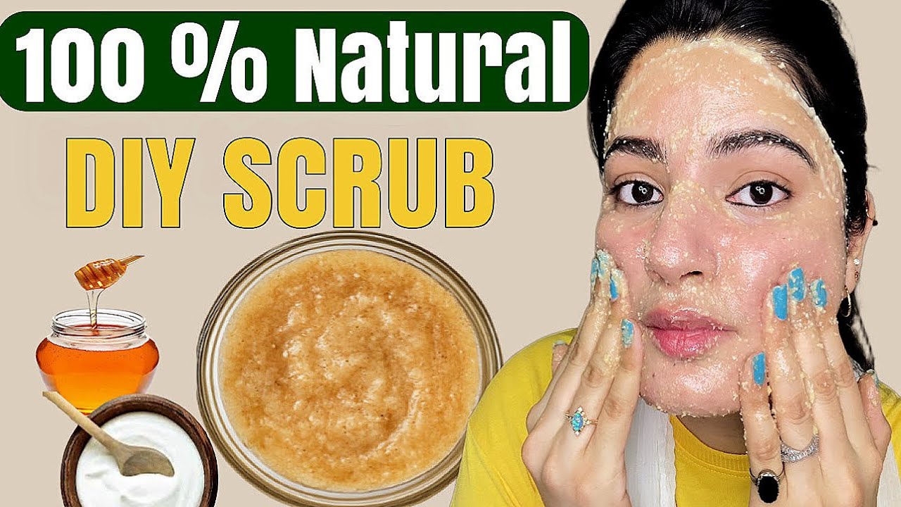 Best Natural Homemade Scrub For Glowing Skin ✨| 100 % Natural Chemical-Free DIY