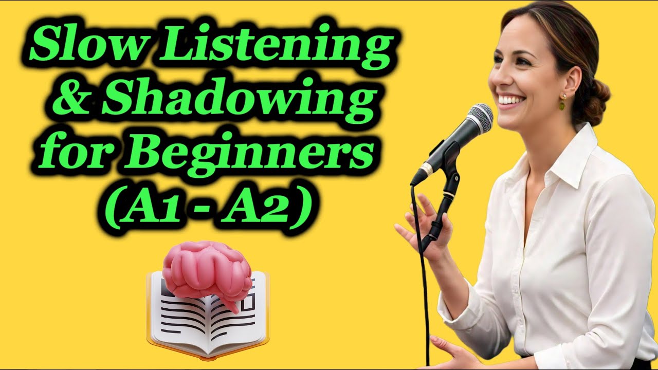 Learn English | Slow Listening And Shadowing For Beginners | Level  (A1-A2) ✅