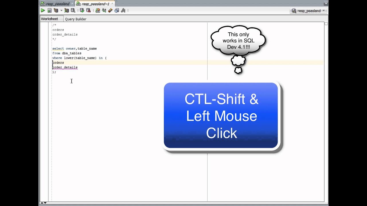 Quickly Tuning SQL with SQL Developer