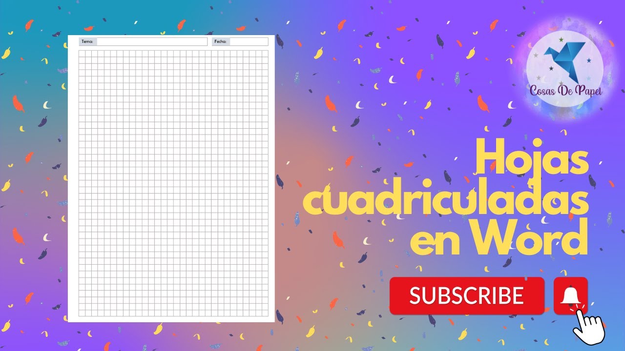 Cómo HACER HOJAS CUADRICULADAS en Word