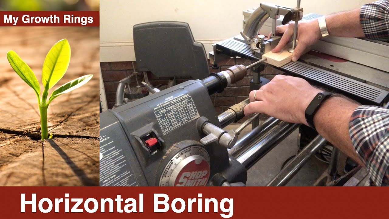 Horizontal Boring on a Shopsmith Mark V (Sorry, I don't have time to record a short video!)