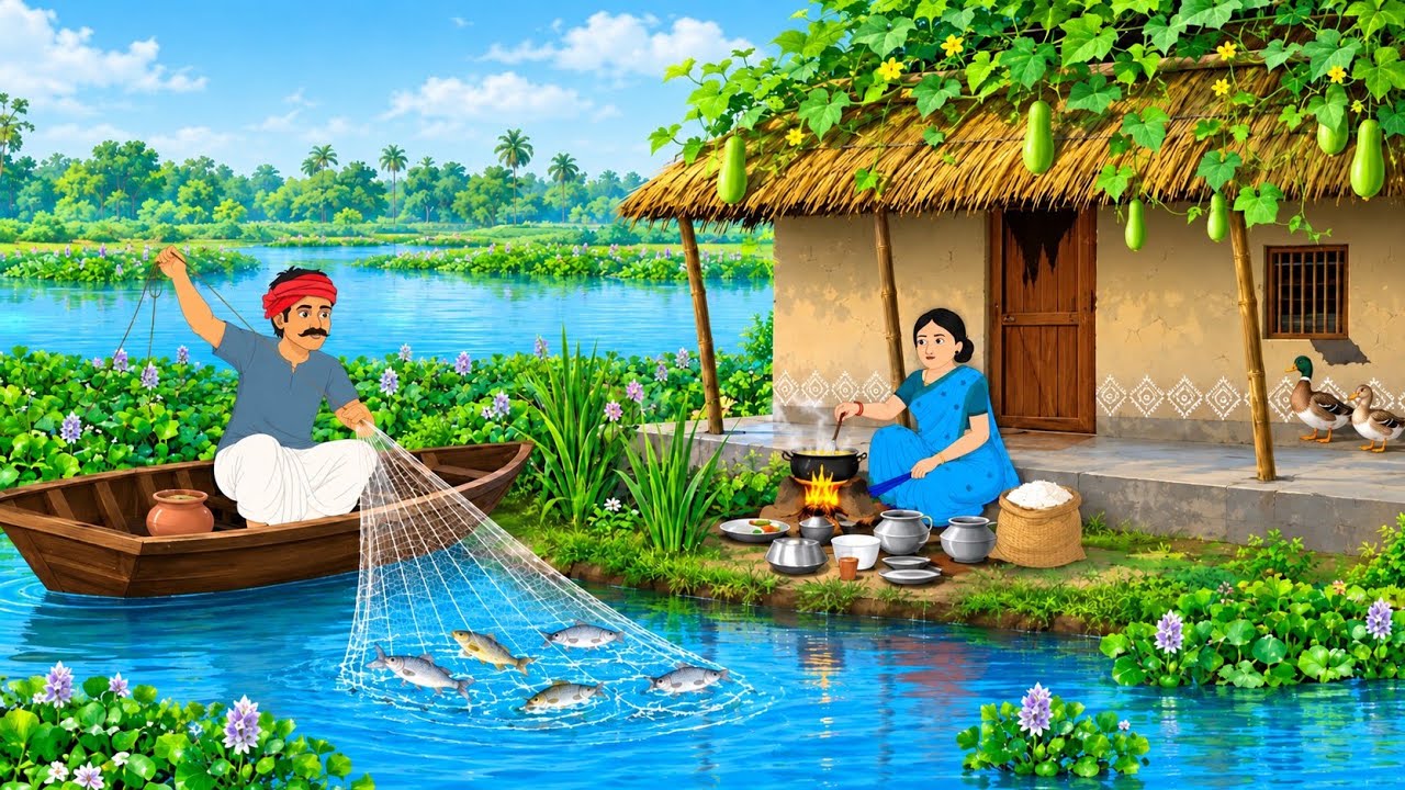 গরীব জেলের ভাগ্য সততার ফল&nbsp; | Bengali Moral Story | Bangla Cartoon | AM 2D ANIMATION 