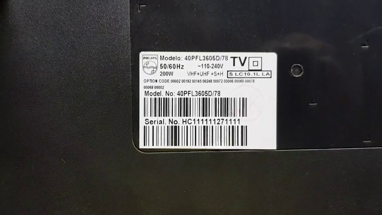 Tv Philips 40PFL3605 Sem imagem