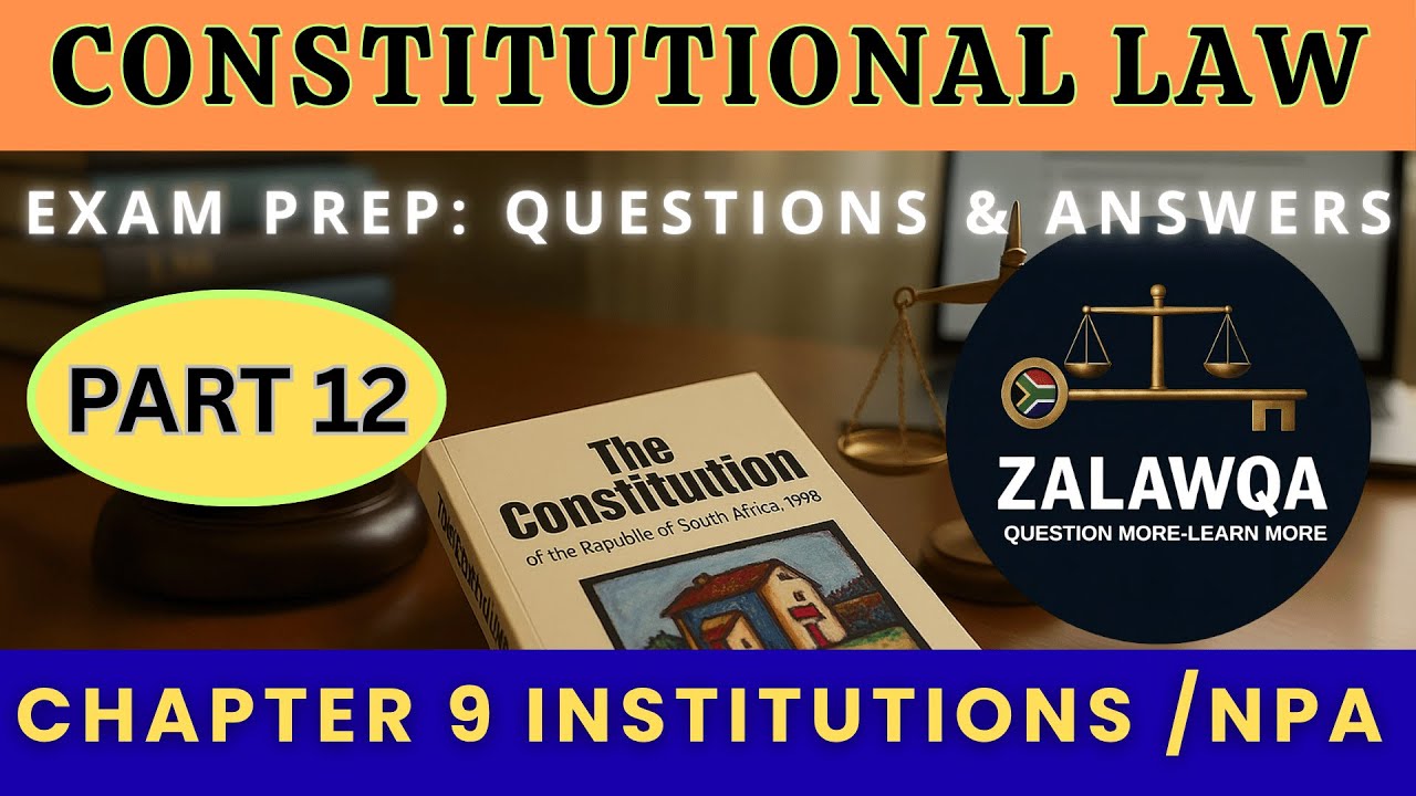 CHAPTER 9 INSTITUTIONS NPA / How South Africa's Constitutional Institutions Protect Your Rights