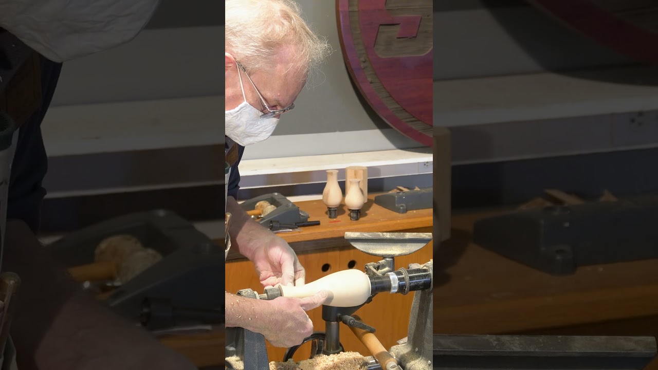 From a simple block of wood to a finished vase 🪵✨ #woodworking #shopsmith