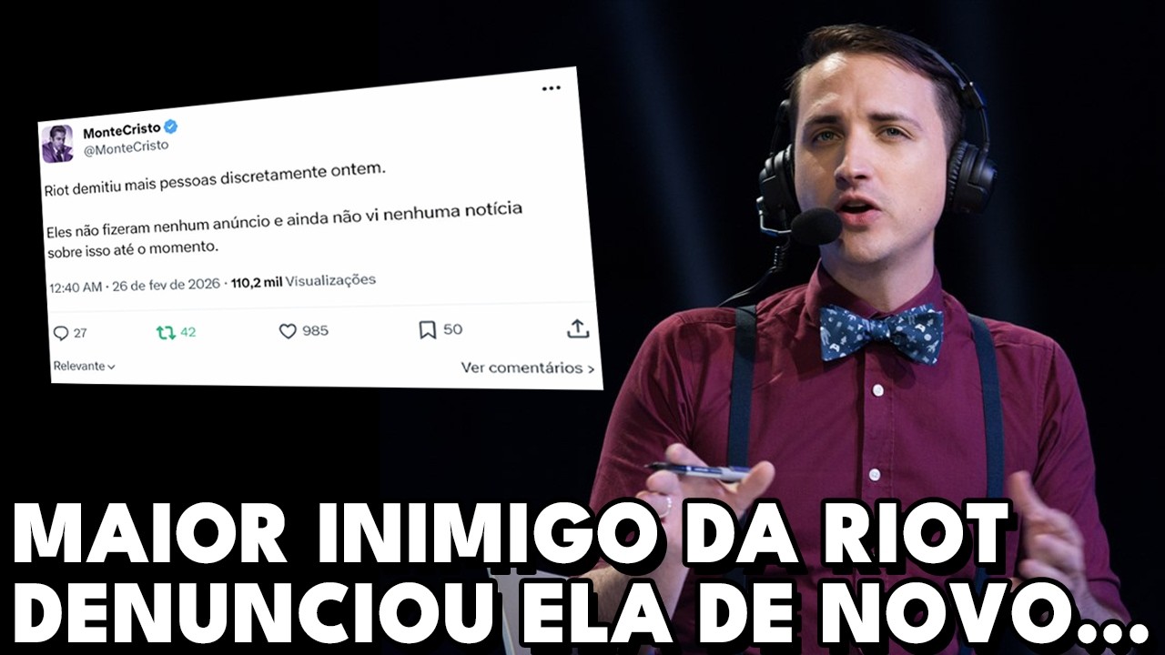 SITUAÇÃO PIOROU? MONTECRISTO DENUNCIOU! RIOT ESTÁ DEMITINDO MAIS PESSOAS AINDA