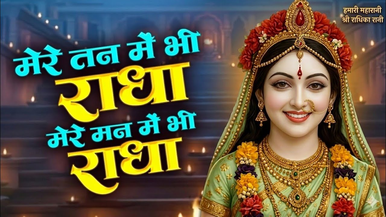 Man Me Radha || 🥰 Mere Tan Me Bhi Radha 🥰|| New Bhajan || मेरे तन में भी राधा, मेरे मन में भी राधा 