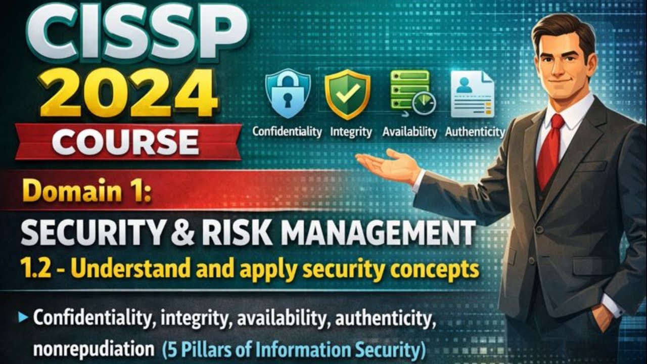 CISSP Domain 1: Security & Risk Management &ndash; 1.2 5 Pillars of Information Security