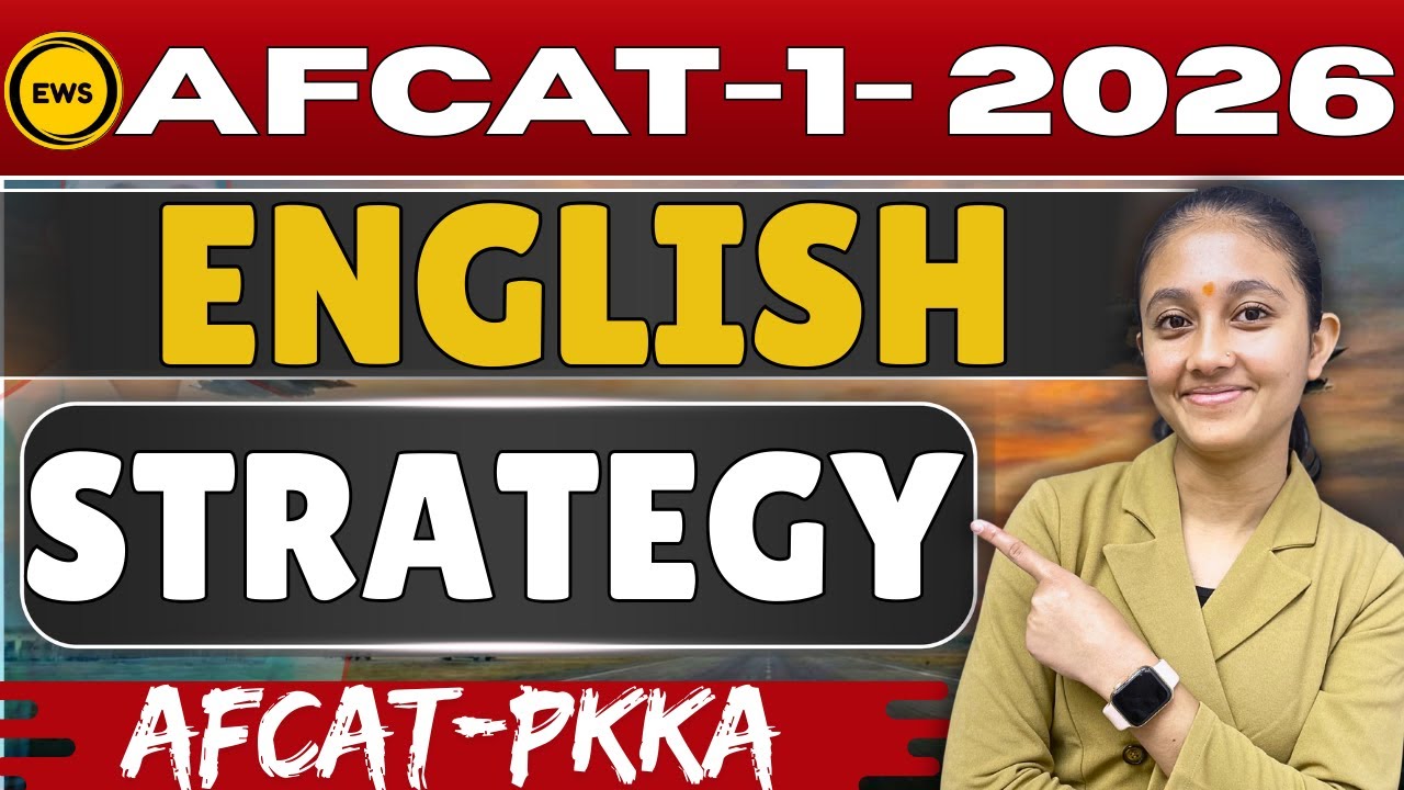 AFCAT 1 2026 English Strategy 🔥 | Syllabus, PYQs & Smart Study Plan