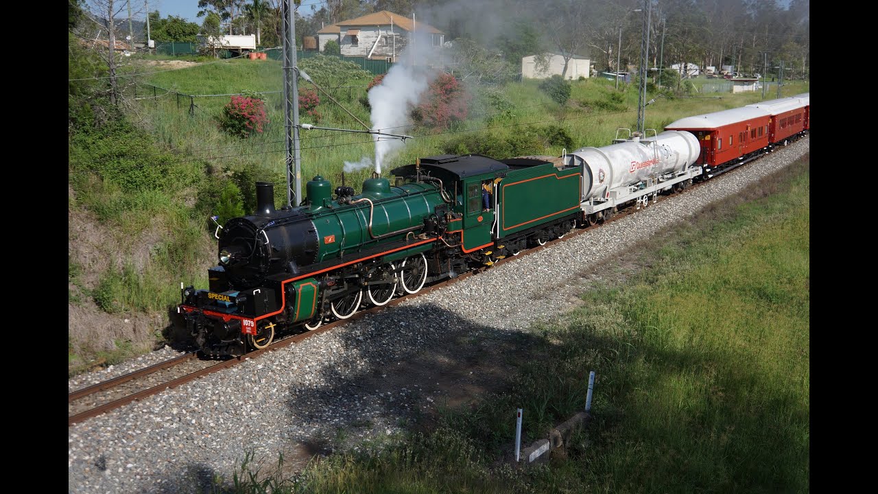 BB18 ¼ 1079 - QR 150th Steam Train - Brisbane to Maryborough - 15/01/2015