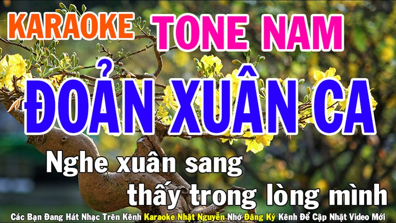 Đoản Xuân Ca Karaoke Tone Nam Nhạc Sống - Phối Mới Dễ Hát - Nhật Nguyễn