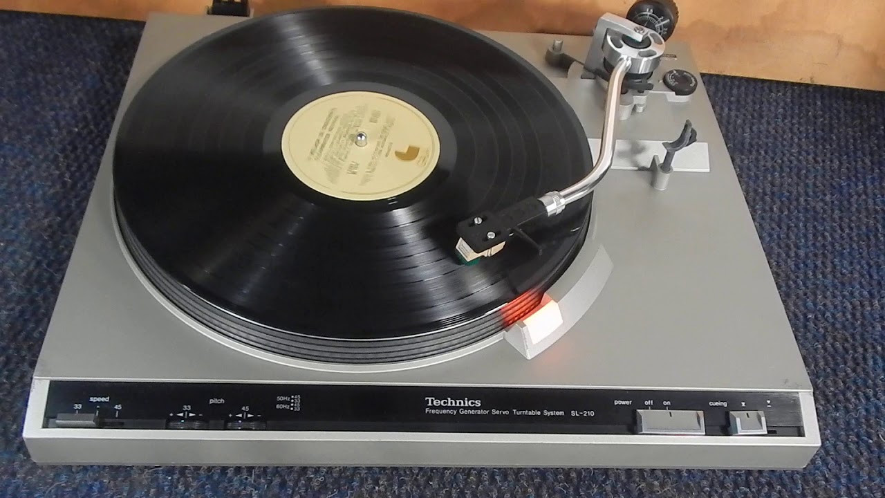1/2 DISCO VINIL C/ TECHNICS SL 210  BELT DRIVE TOCA-DISCOS
