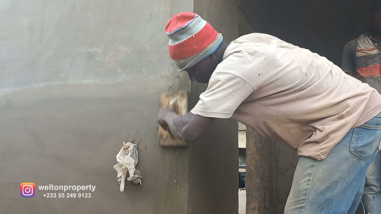 Professional Plastering When Building in Ghana