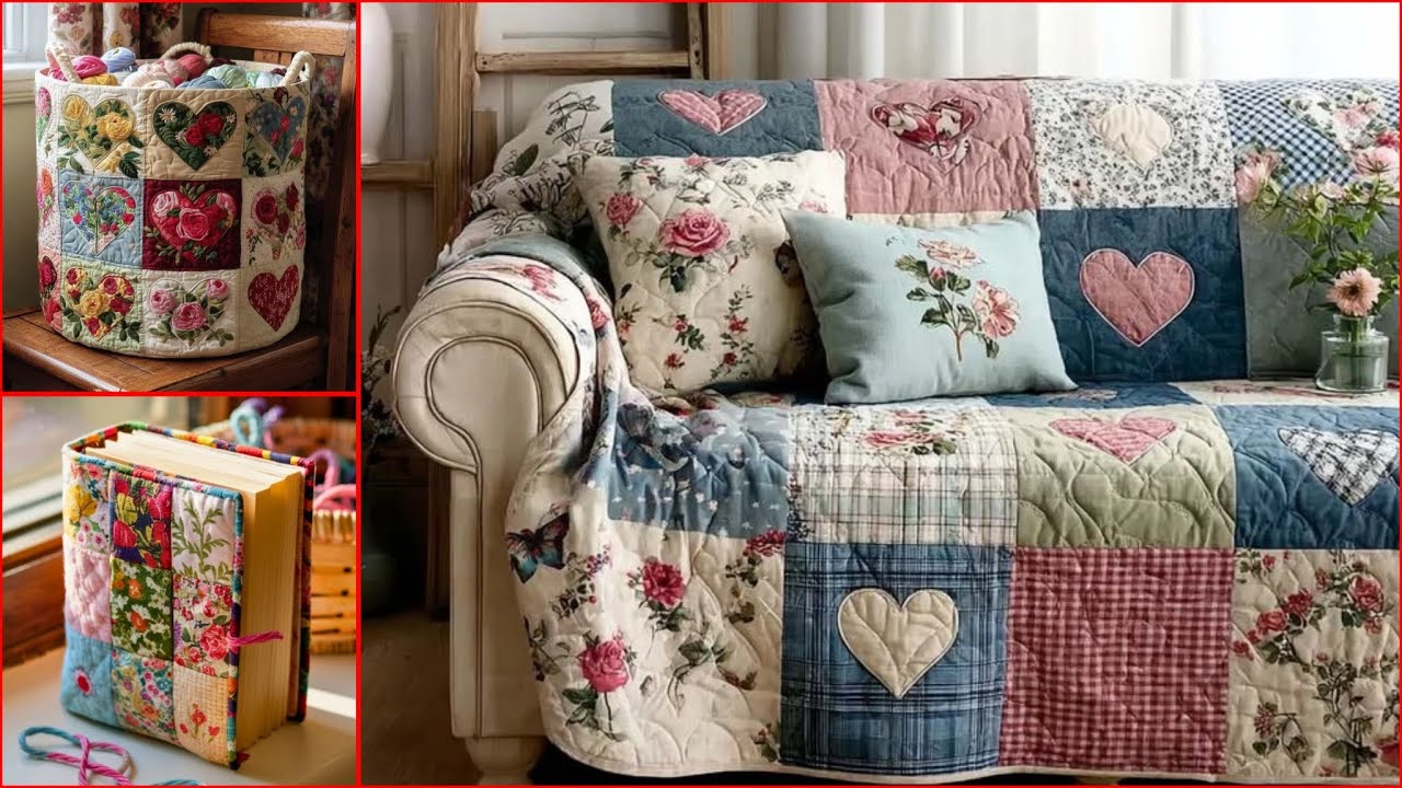 Пэчворк и аппликация в интерьере: Лоскутное вдохновение 🧵🏠