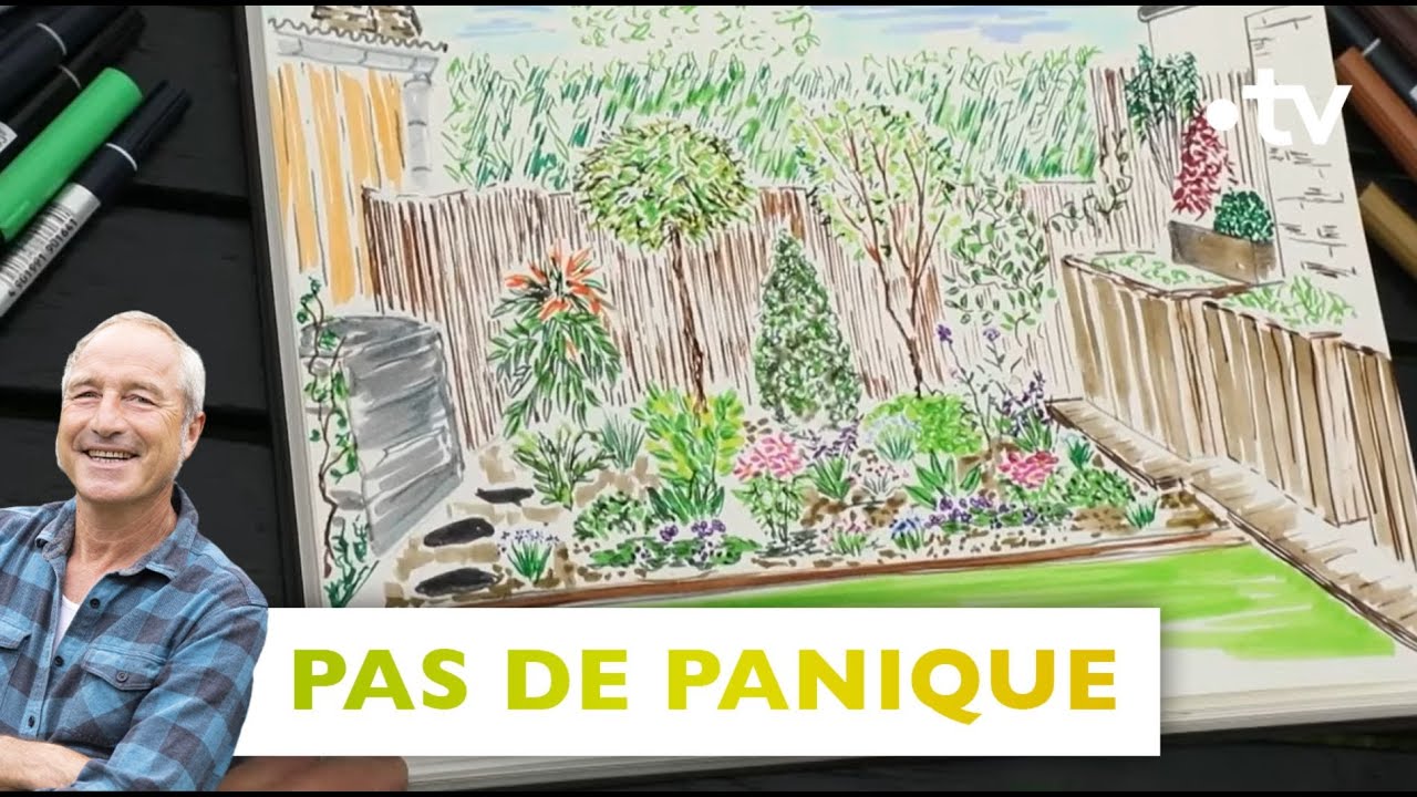 Pas de Panique / 2 ans+tard: massif coloré pour cacher le mur du jardin-Silence, ça pousse! 30/03/24