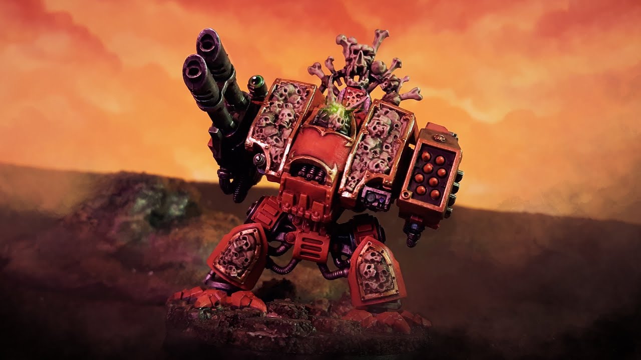 Kitbashing a Khorne Helbrute