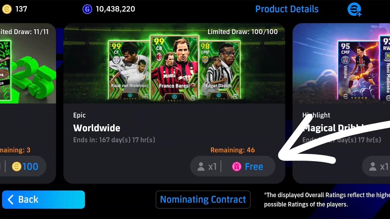 46 Free Epic Tries Canada | Efootball V4