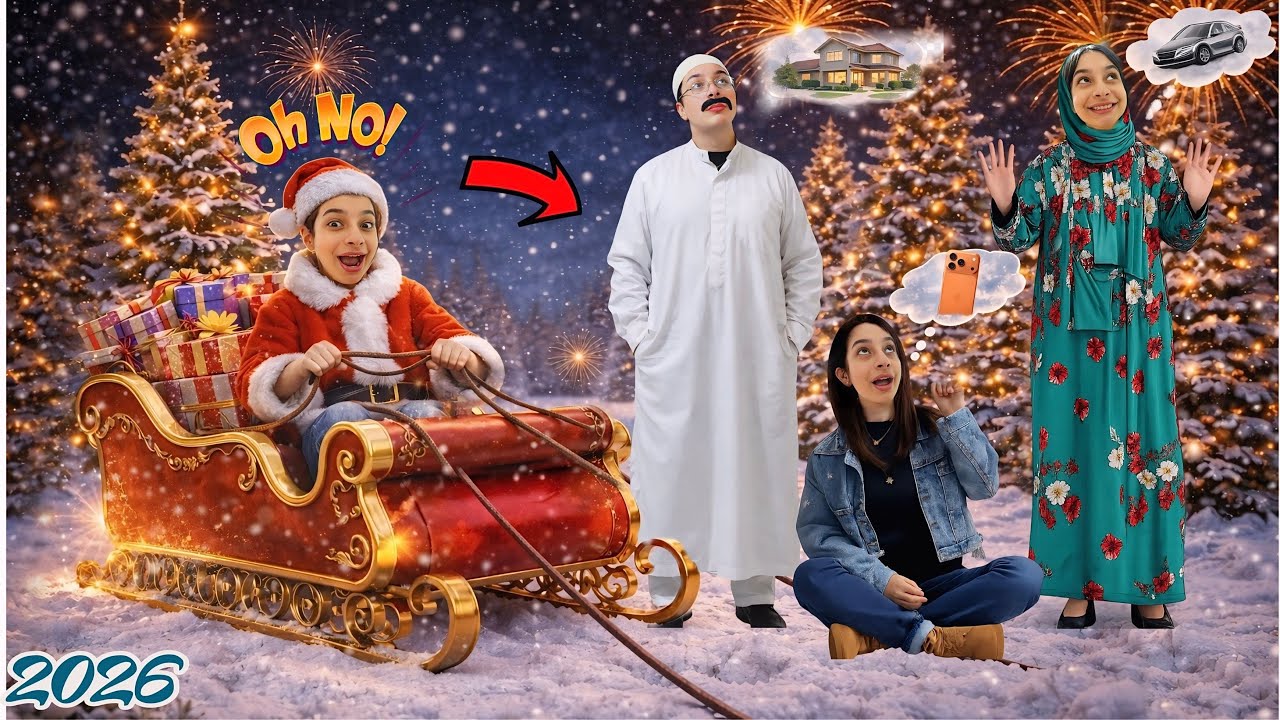 لما اخوك الصغير🍼يتحول لبابا نويل🎄ويحقق لعيلتك امنيات✨راس السنه☃️😱(بقينا أغنياء)!!💸🥳روان ستارز😍