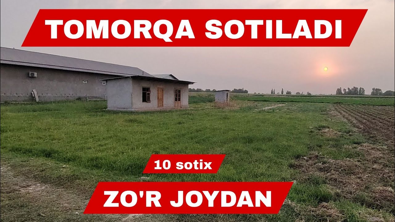Yaxshi Joydan Tomorqa Sotiladi 10-Sotix Surxondaryo Viloyati Sariosiyo 