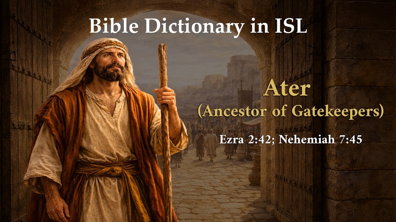 Ater (Ancestor of Gatekeepers) | Bible Dictionary | Indian Sign Language