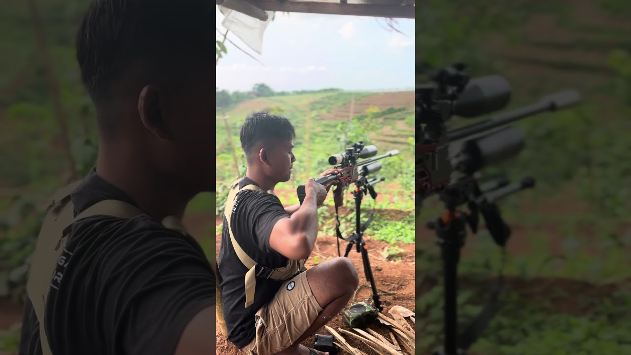 Jarak tembak antar Tebing 135 150 170 🥲tidak ada pilihan lain #berburu #zonahuntingseru